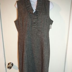 Saks Fifth Avenue wool gray dress size 12
